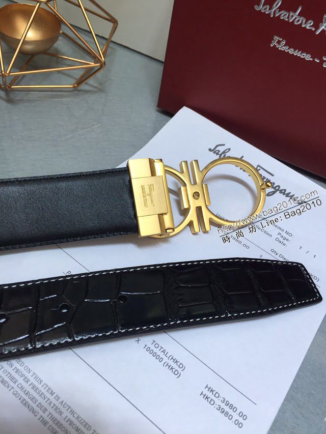 菲拉格慕男士皮帶 Ferragamo雙面牛皮腰帶  jjp2165